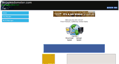 Desktop Screenshot of netspeedometer.com