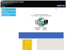 Tablet Screenshot of netspeedometer.com